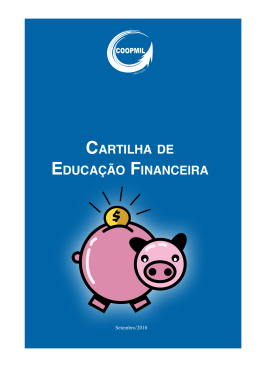 CARTILHA DE EDUCAÇÃO FINANCEIRA %= $ do d
