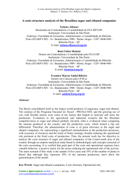 A cost structure analysis of the Brazilian sugar and ethanol companies