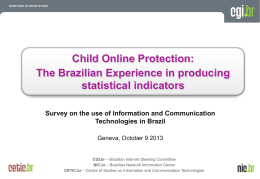 Child Online Protection: The Brazilian Experience in producing