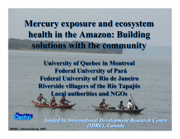 Mercury exposure and ecosystem health in the Amazon