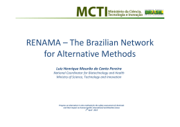 RENAMA – The Brazilian Network for Alternative Methods
