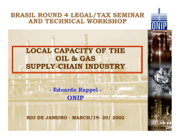 Qualification of the Brazilian Suppliers for the