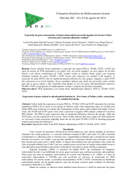 X Simp&oacute;sio Brasileiro de Melhoramento Animal Uberaba, MG &ndash; 18 a