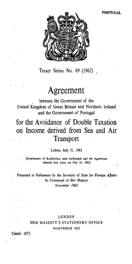 Agreement - UK Treaties Online