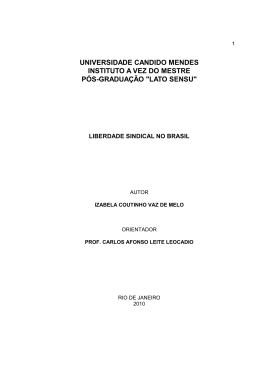 lato sensu - AVM Faculdade Integrada