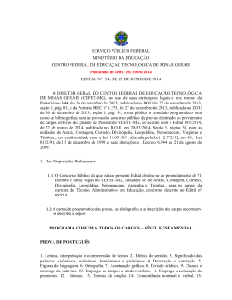 do Edital - cefet-mg