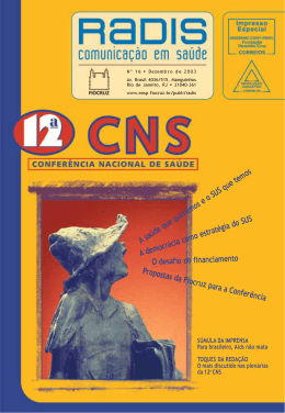 A sa&uacute;de que queremos e o SUS que temos Propostas da Fiocruz