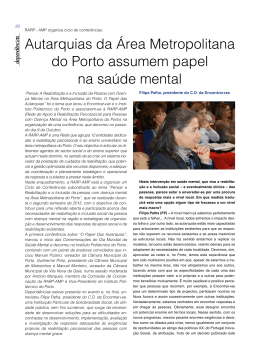 Autarquias da Área Metropolitana do Porto assumem - RARP-AMP