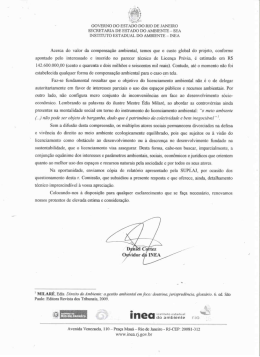 Acerca do valor da compensação ambientaL temos que o custo