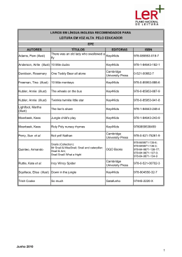 AUTORES TÍTULOS EDITORAS ISBN Adams, Pam (illust) There