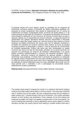 RESUMO ABSTRACT