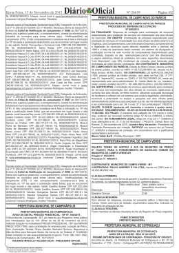 Di&aacute;rio Oficial do Estado - MT