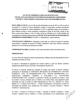 ATA DA 38° ASSEMBLEIA GERAL DE QUOTISTAS DO