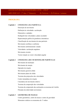 LICENCIATURA EM ENGENHARIA CIVIL &ndash; FEUP MEC&Acirc;NICA II &ndash; 2&ordm;