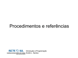 Procedimentos e refer&ecirc;ncias - iscte-iul