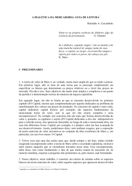 Dialetica da Mercadoria - Reinaldo Carcanholo