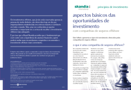 aspectos básicos das oportunidades de investimento - Aiva