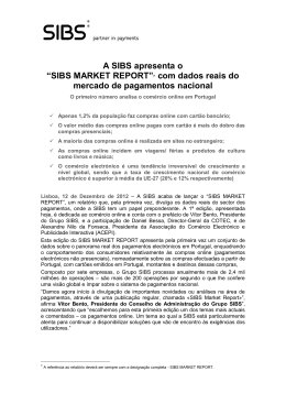 A SIBS apresenta o “SIBS MARKET REPORT”(1 com