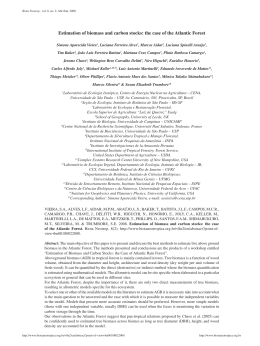 Estimation of biomass and carbon stocks: the case of the