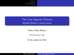 The Case Against Patents - PET