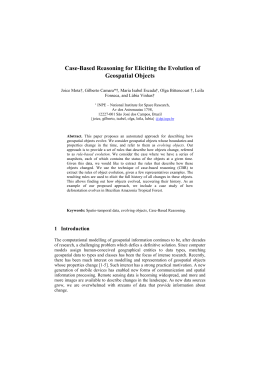 Case-Based Reasoning for Eliciting the Evolution of - DPI