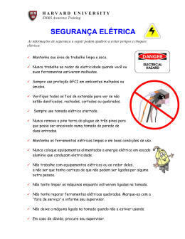 SEGURAN&Ccedil;A EL&Eacute;TRICA