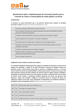 Question&aacute;rio sobre a implementa&ccedil;&atilde;o da Conven&ccedil;&atilde;o