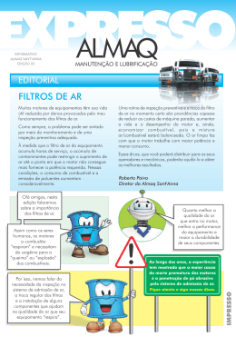 FILTROS DE AR - Almaq Sant`Anna