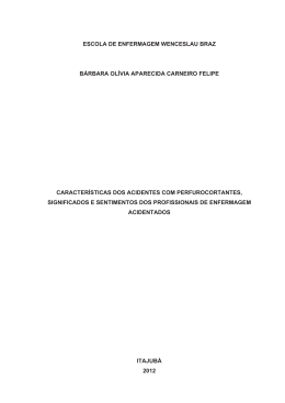 Características dos acidentes