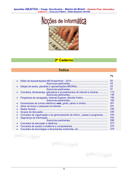 2&ordm; Caderno &Iacute;ndice - Apostilas Para Concursos P&uacute;blicos