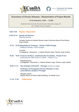 Economics of Chronic Diseases - Dissemination of Project Results