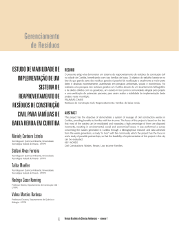Gerenciamento de Res&iacute;duos