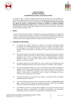 Abertura de Contrata&ccedil;&atilde;o - Manut Cabines