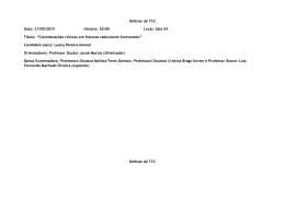 Agenda de Defesas de TCC 2015-1