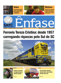 Ferrovia Tereza Cristina: desde 1957 carregando