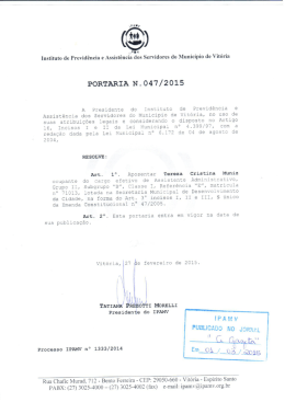 portaria nº 47/2015 - tereza cristina muniz