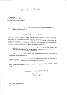 Sua Excelência Senhor Dr. José Durão Barroso