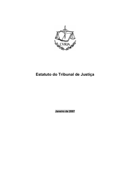 Estatuto do Tribunal de Justiça