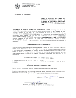 ESTADO DO ESPÍRITO SANTO PODER JuDIcIARIo TRIBUNAL DE