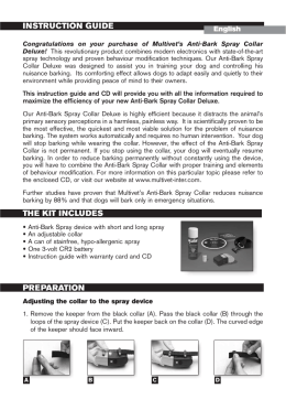 INSTRUCTION GUIDE THE KIT INCLUDES PREPARATION