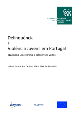 Delinquência Violência Juvenil em Portugal