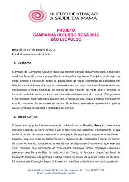projeto campanha outubro rosa 2012 s&atilde;o leopoldo