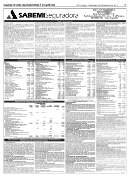 DI&Aacute;RIO OFICIAL DA IND&Uacute;STRIA E COM&Eacute;RCIO