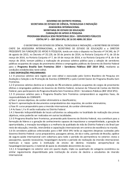 Ed 1 2014 BSF 14 SPU abertura - CESPE / UnB