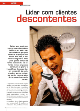 Lidar com clientes descontentes