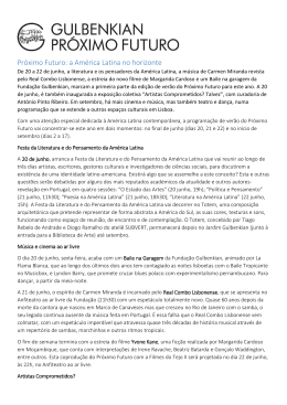 Press Release - Fundação Calouste Gulbenkian