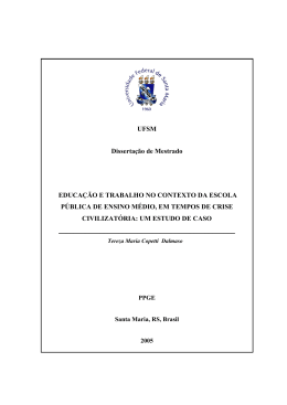 Educa&ccedil;&atilde;o e trabalho no contexto da escola p&uacute;blica de