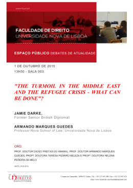 "the turmoil in the middle east and the refugee crisis