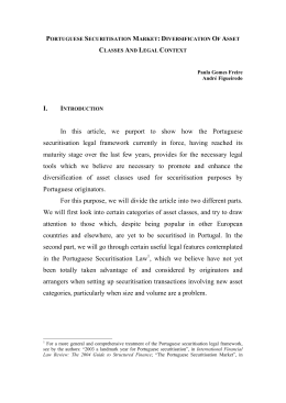 I. In this article, we purport to show how the Portuguese