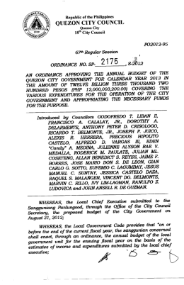 QUEZON CITY COUNCIL